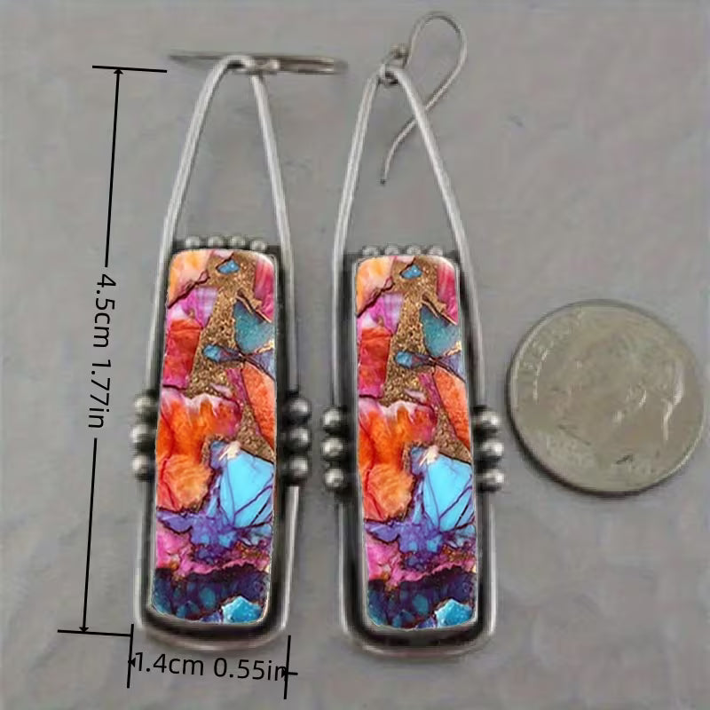 Retro Bohemian Dangle Earrings