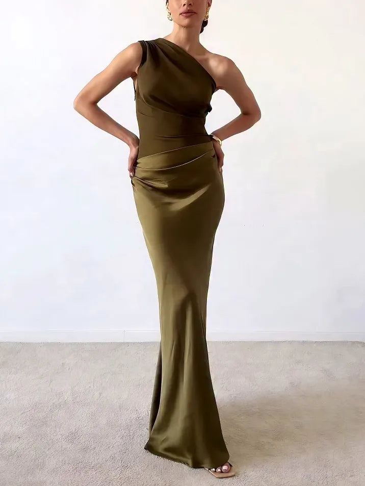 Anita | Women's Formal Wedding Pleated Maxi Dress