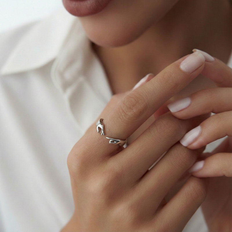 Touch of God Adjustable Ring