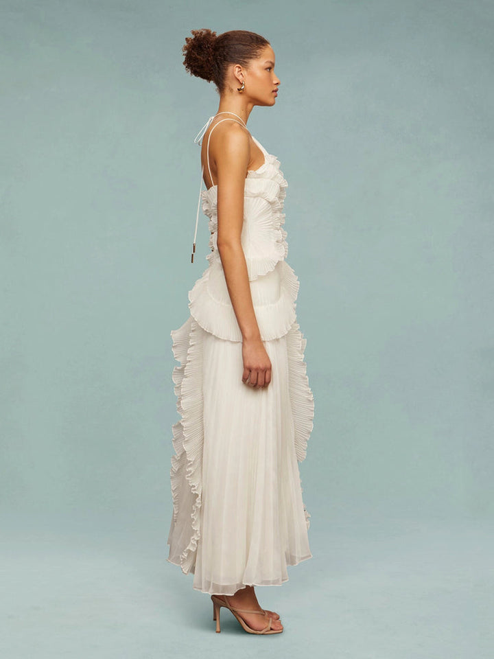 Avery - Asymmetric Pleated Dress