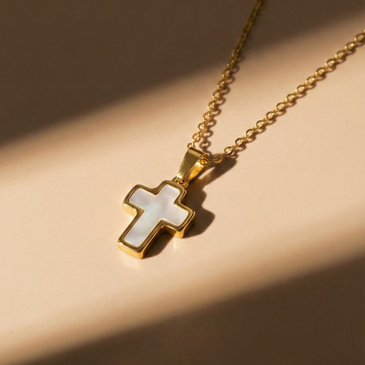 Unique Shell Cross Necklace