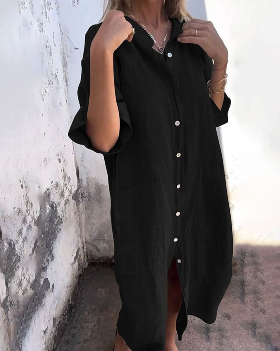 Valerie™ | Boho Shirt Dress