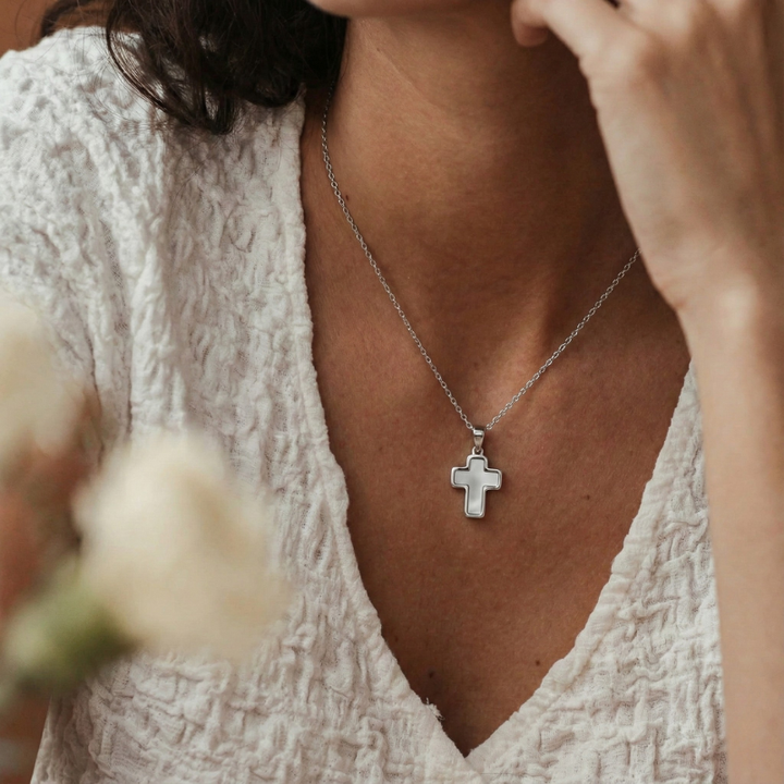 Unique Shell Cross Necklace