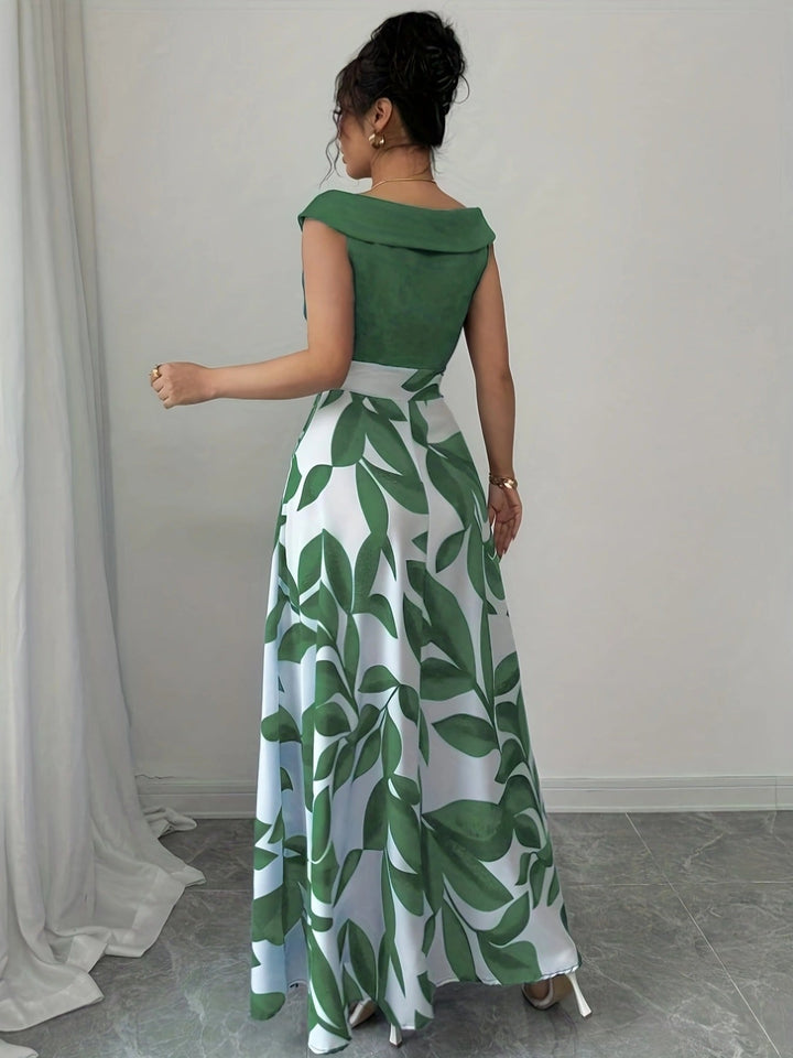 Glen - Women’s Wedding Guest A-Line Maxi Dress