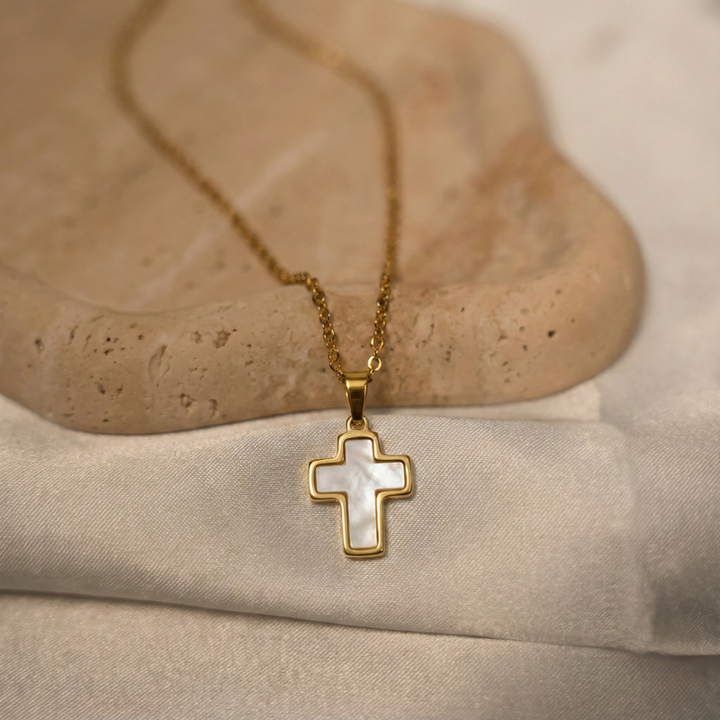 Unique Shell Cross Necklace