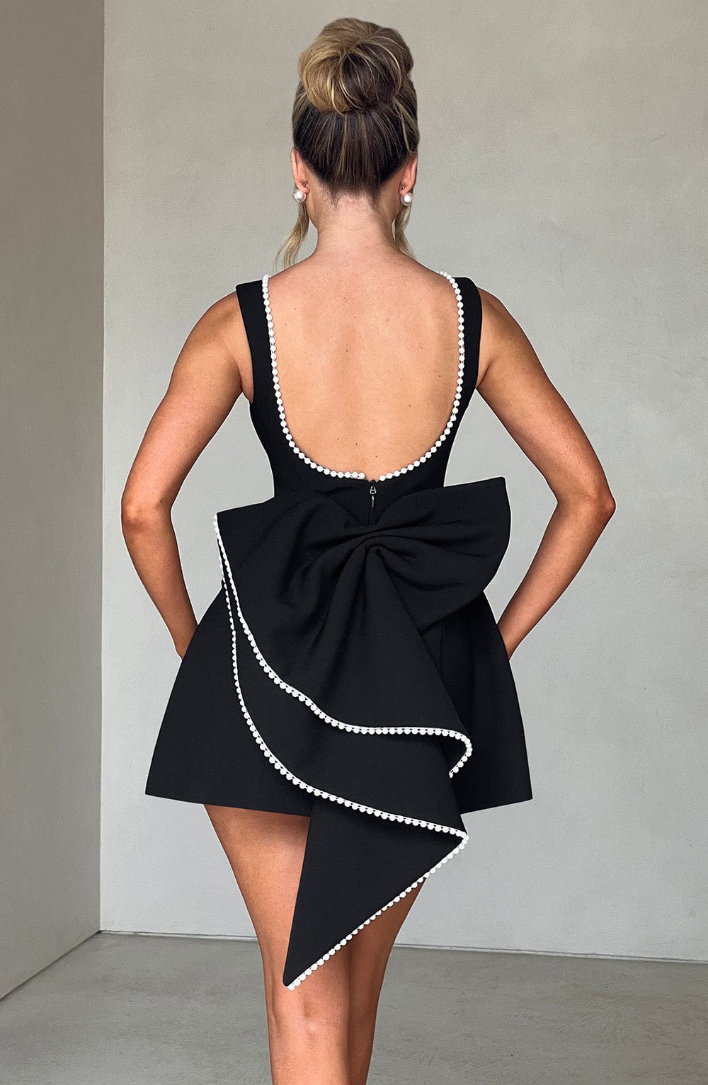 Amber | Women Wedding Guest Structured Mini Dress
