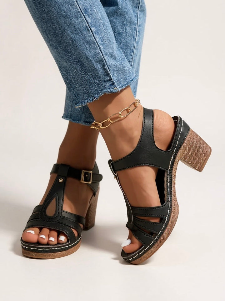 Saffron | Women's Block Heel Sandals