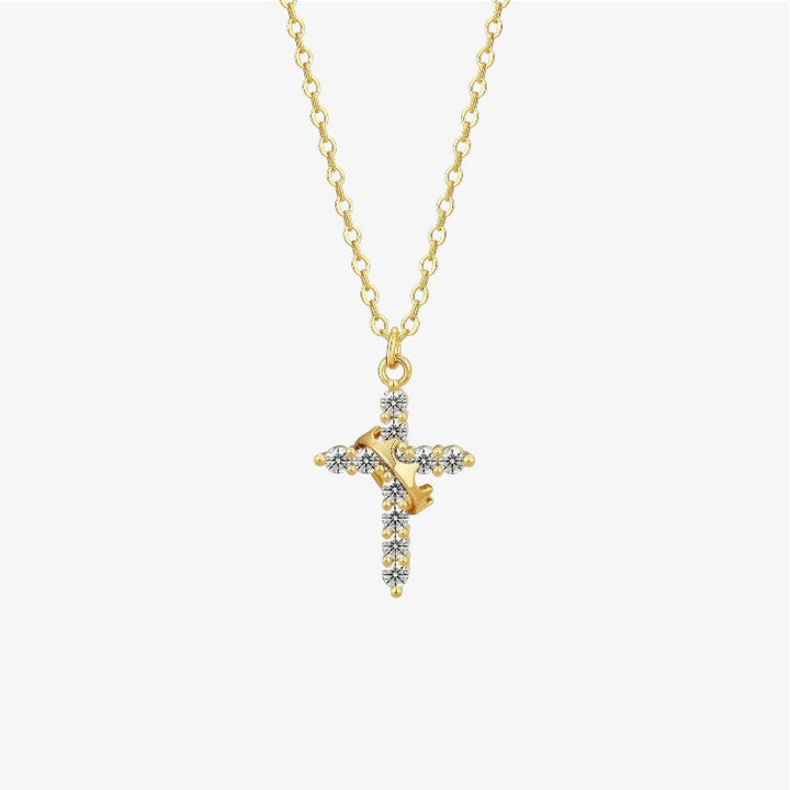 Crown Cross Necklace
