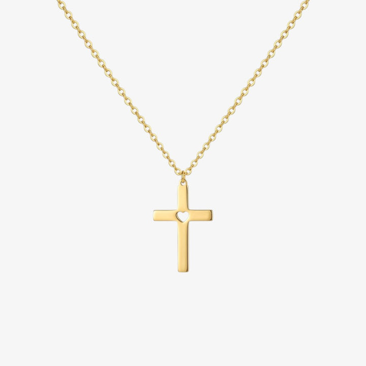 Heart Cross Necklace