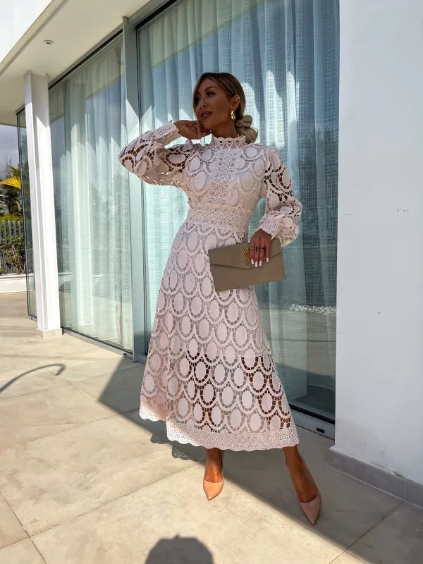 Olivia Lace Midi Dress