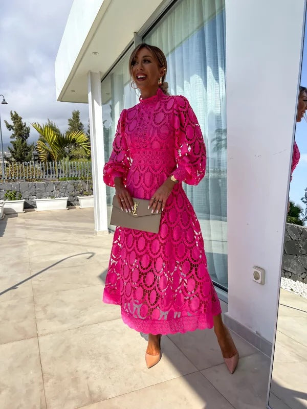 Olivia Lace Midi Dress