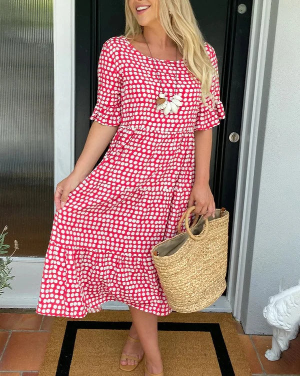 Michele™ | Relaxed Midi Dress With Dots