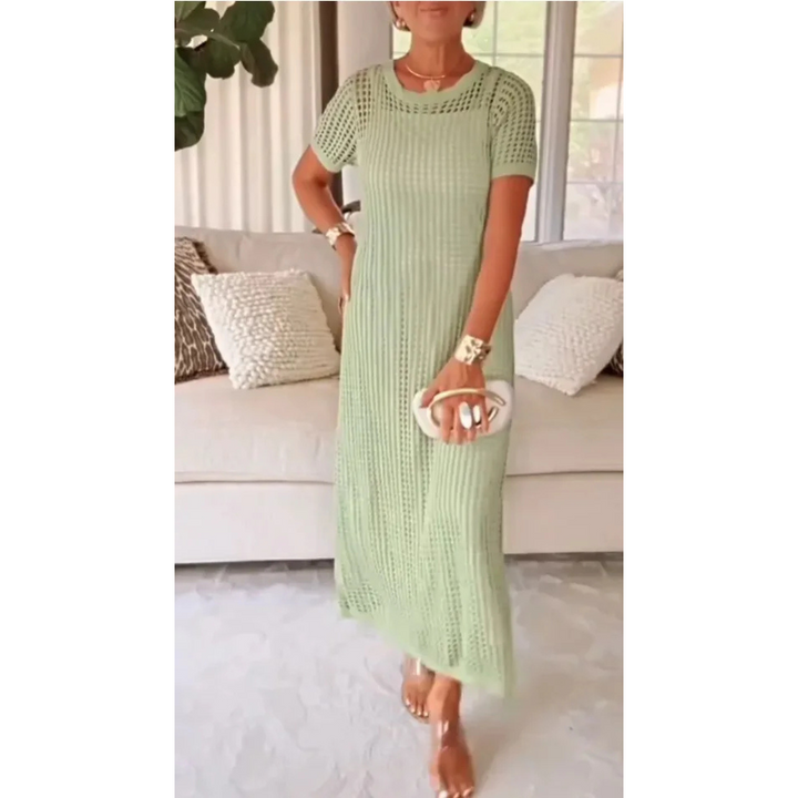Olivia | Women Breathable Maxi Dress + Free Inner Dress