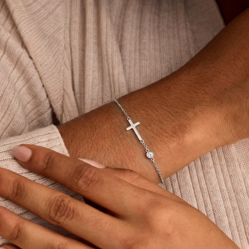 Classic Cross Charm Bracelet