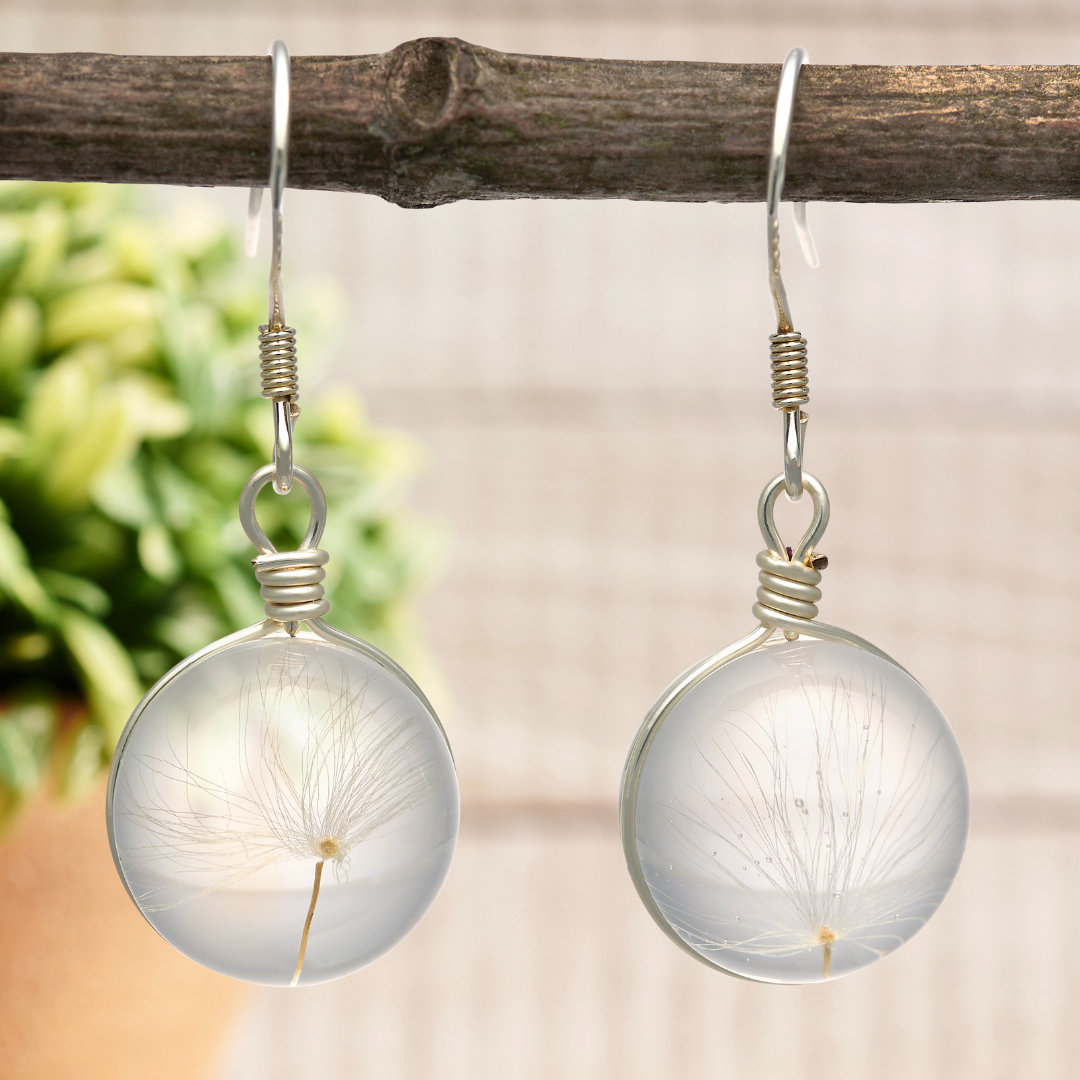Vintage Dandelion Wish Earrings