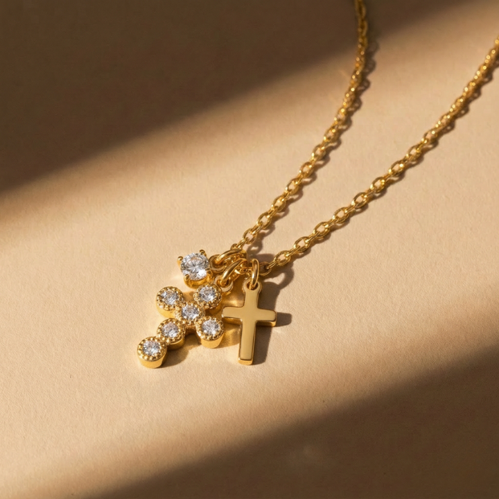 Charm Cross Necklace
