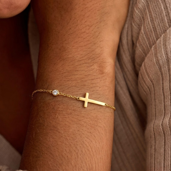 Classic Cross Charm Bracelet