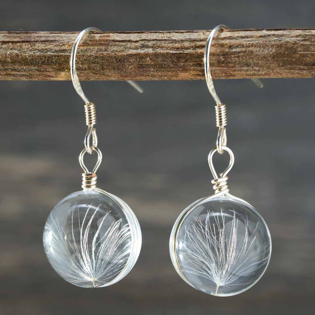 Vintage Dandelion Wish Earrings