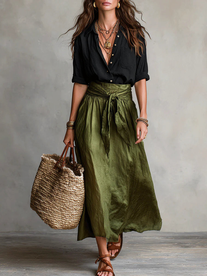 Anastasia | Women's Button Up Two Piece Set