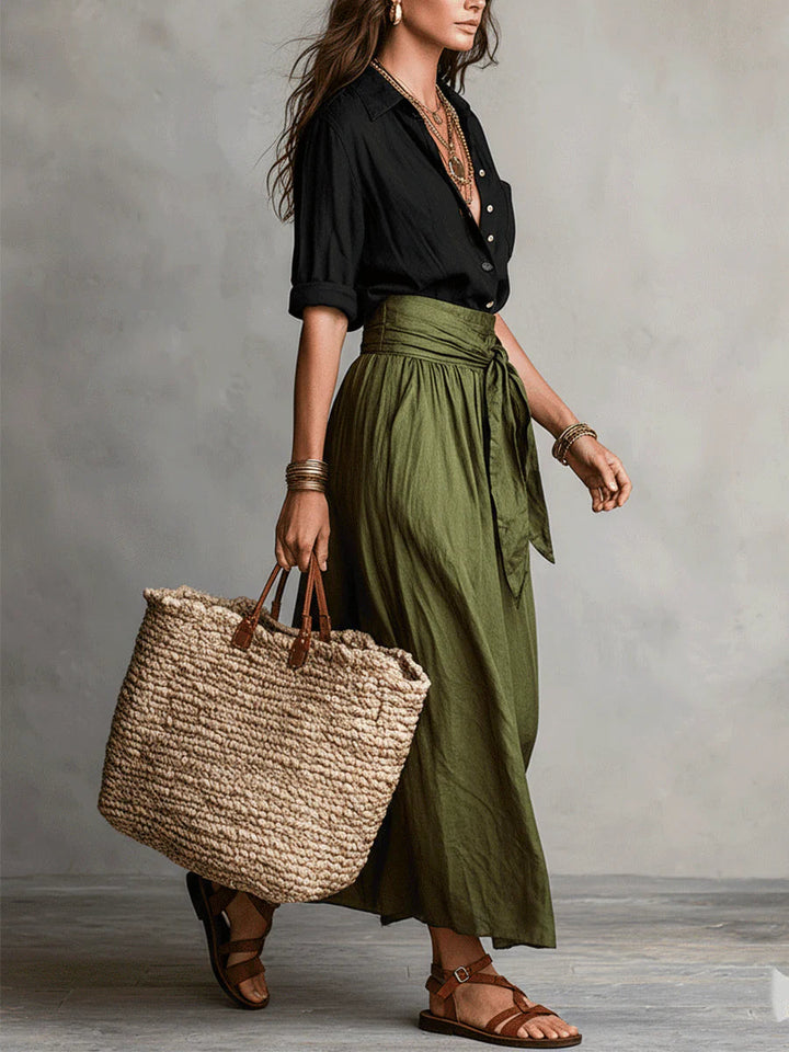 Anastasia | Women's Button Up Two Piece Set