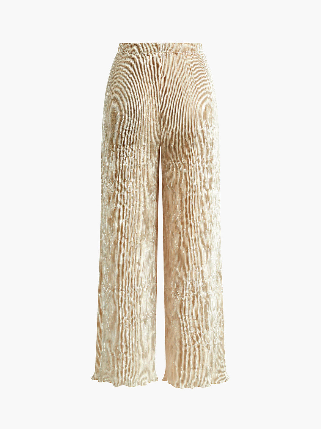 Serena | Women's Halter Neck Pleated Top & Wide Leg Pants Set