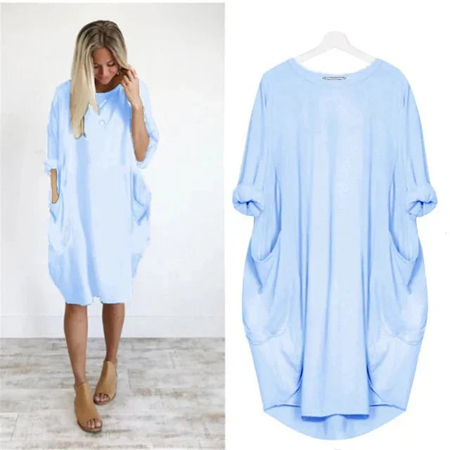 Gina™ | Elegant Pocket Dress