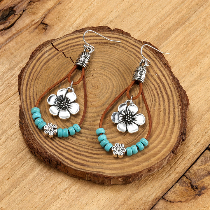 Vintage Boho Double Layer Dangle Earrings
