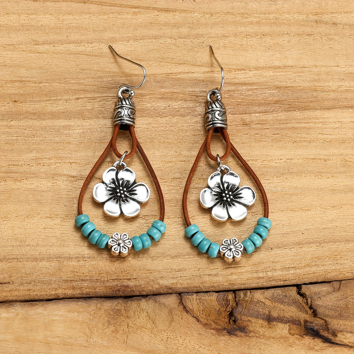 Vintage Boho Double Layer Dangle Earrings