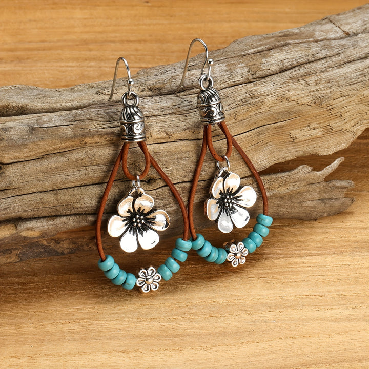 Vintage Boho Double Layer Dangle Earrings