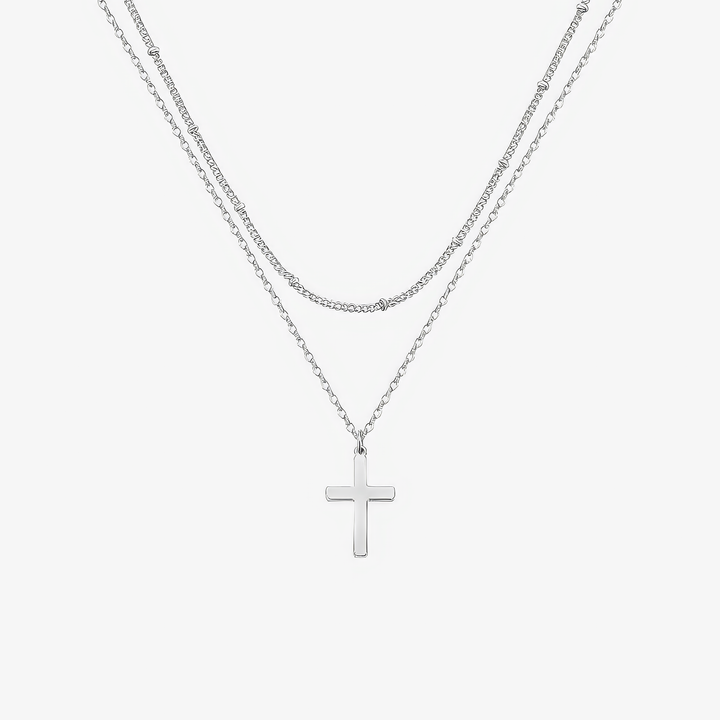 Layered Cross Necklace
