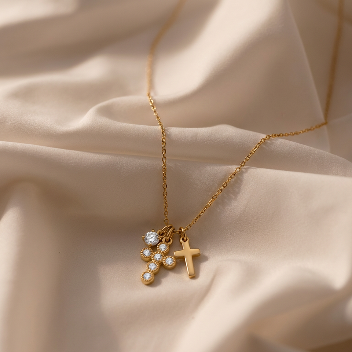 Charm Cross Necklace