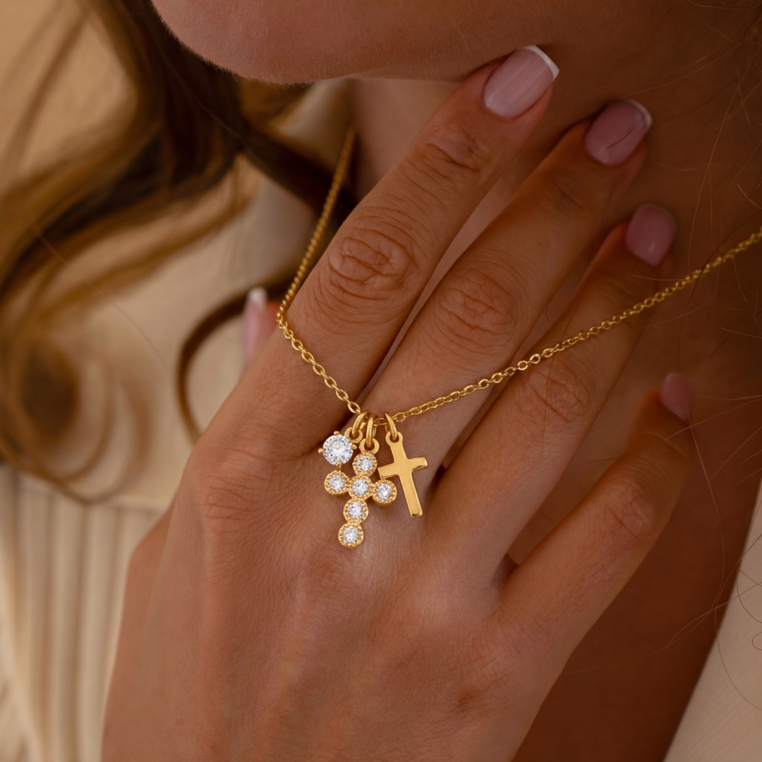 Charm Cross Necklace