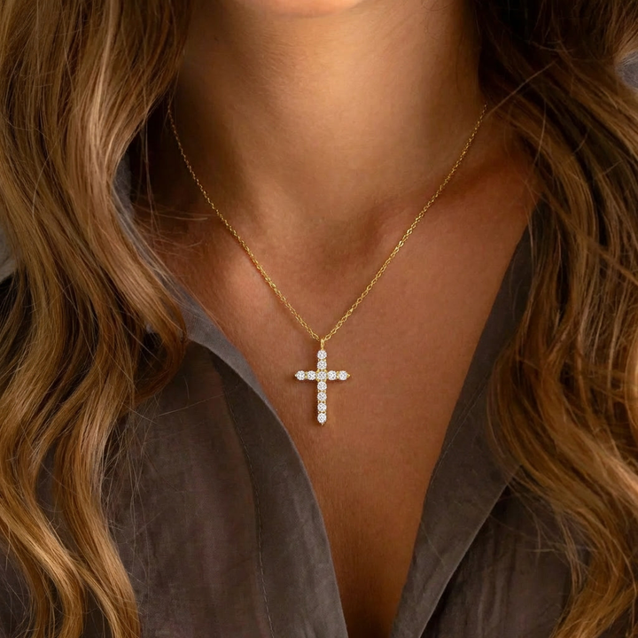 Crystal Cross Necklace