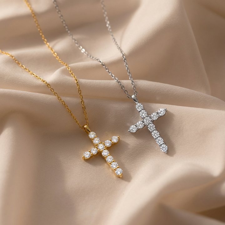 Crystal Cross Necklace