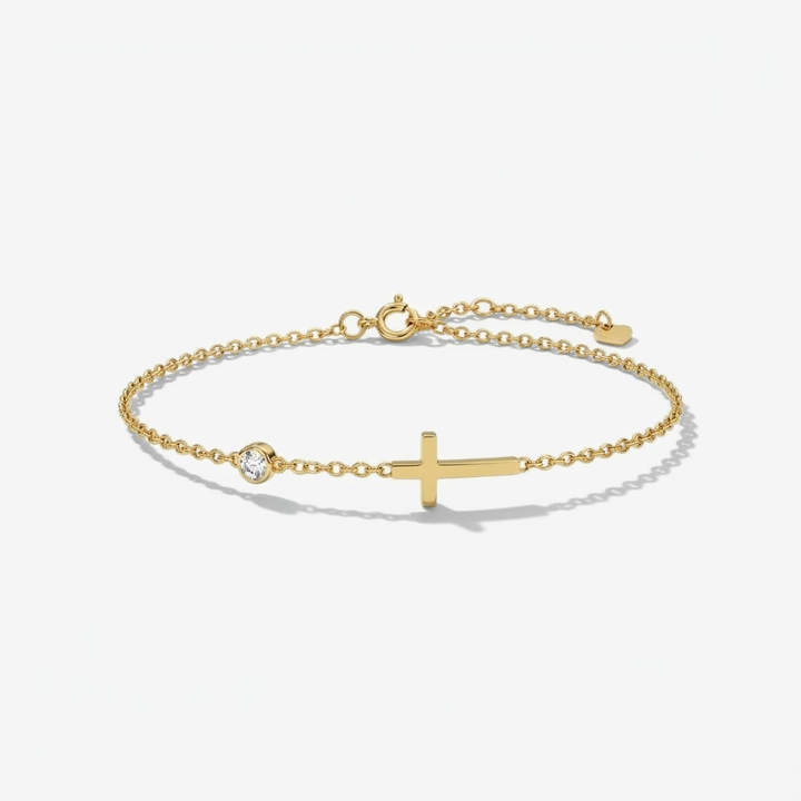 Classic Cross Charm Bracelet