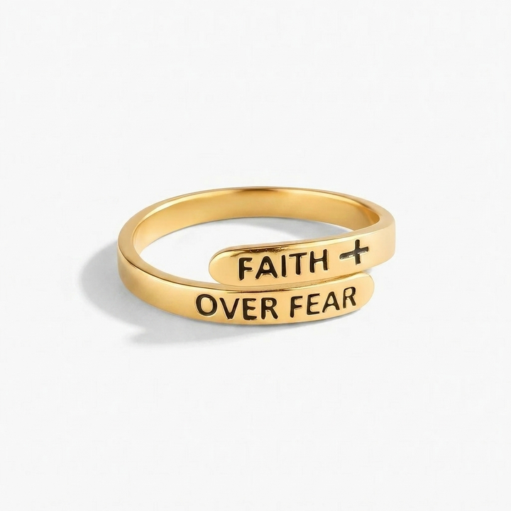Faith Over Fear Ring