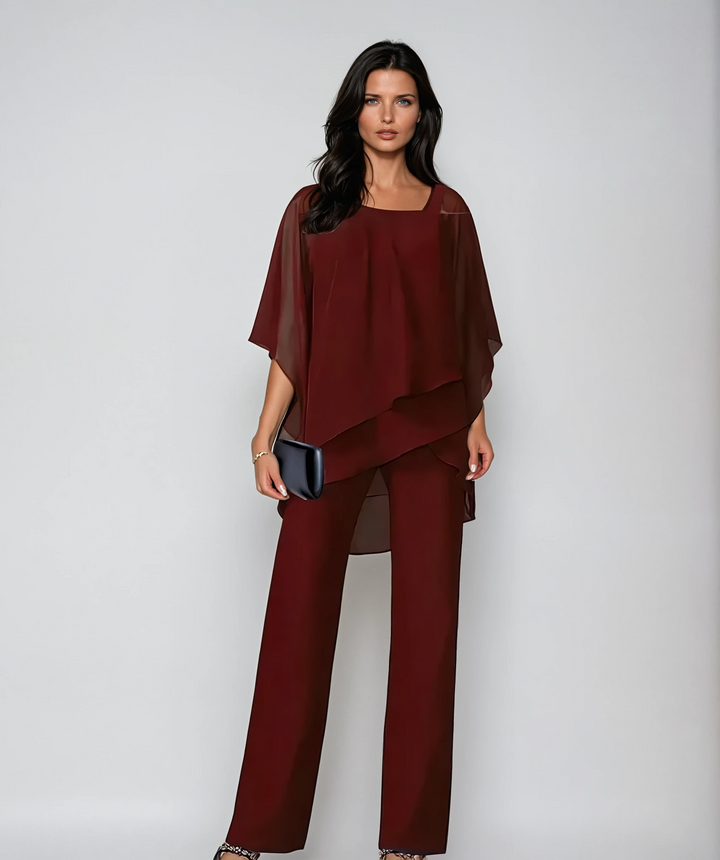 Elle | Women Elegant Two-Piece Layered Summer Set