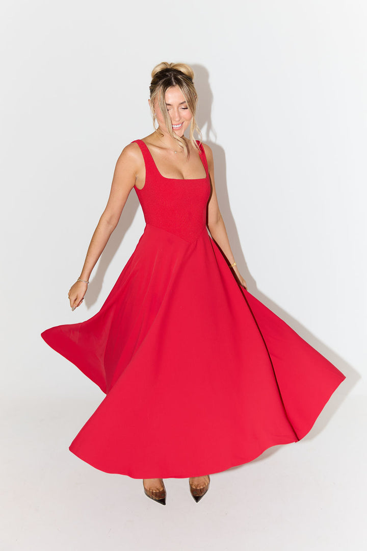 Angela™ | Timeless Flowy Midi Dress