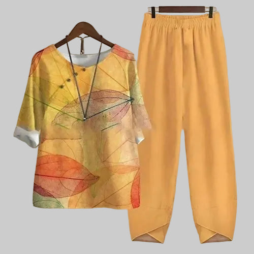 Persephone | Women's Butterfly Print Two Piece Set