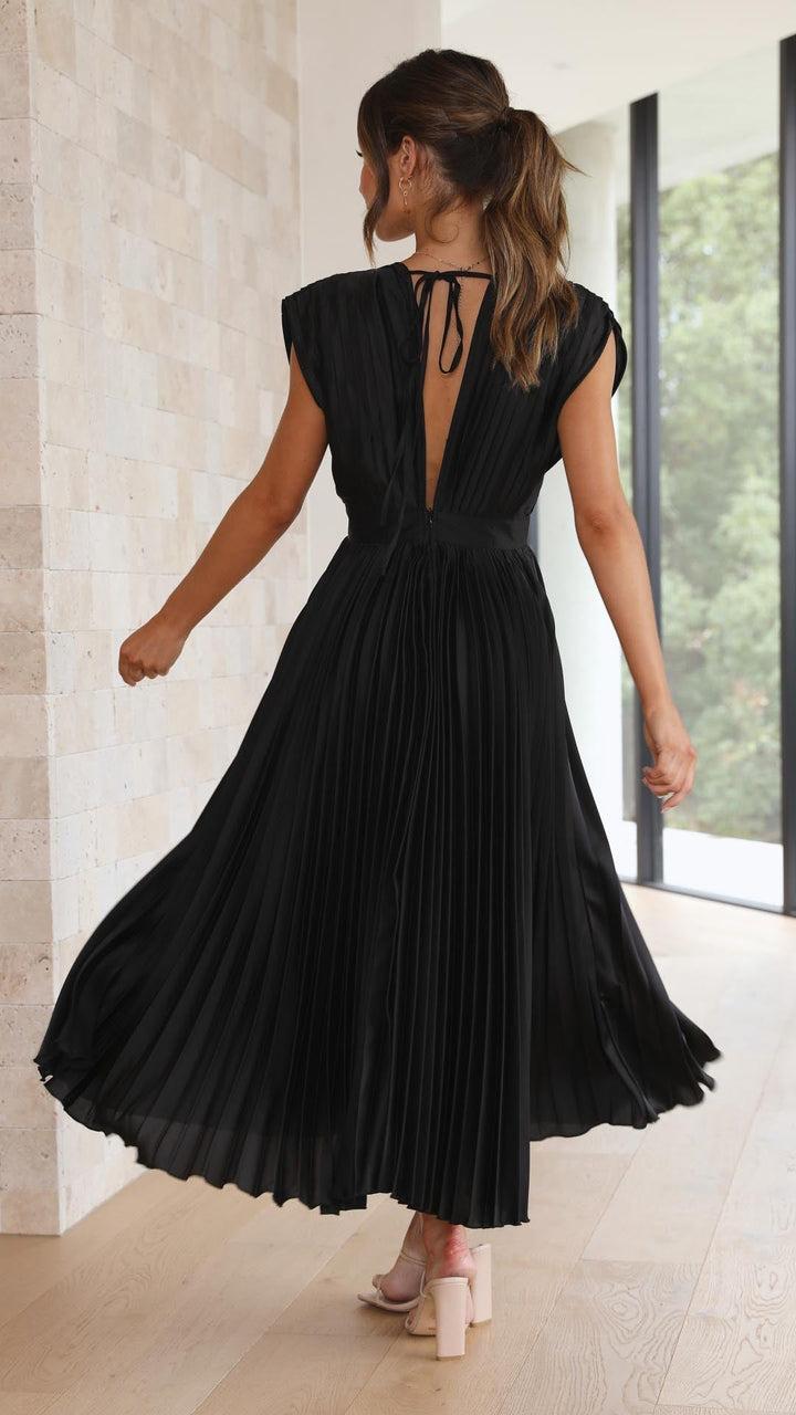 Kaitlyn | Elegant Pleated Wedding Guest Dress